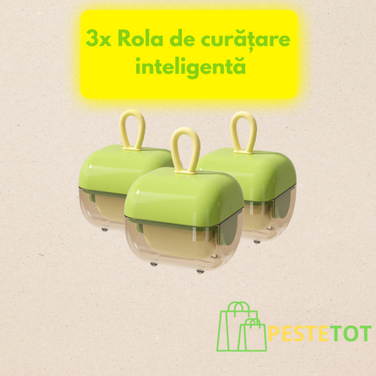 3x Rola de curățare inteligentă – scapi rapid de părul de animale!